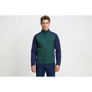 Holderness & Bourne The Hyde Full Zip Performance Jacket Mens S WaterResist Pine